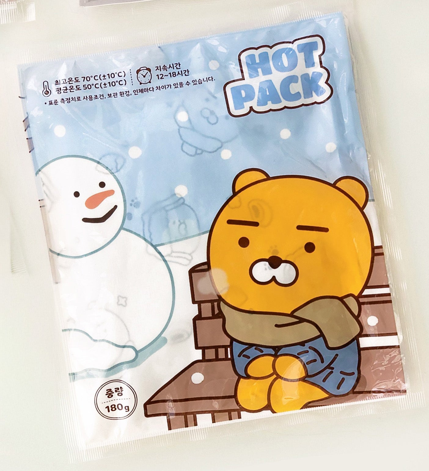 [KAKAO FRIENDS] Warm Hot Pack Holder Reusable Pouch Type