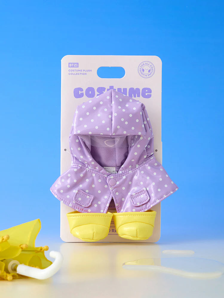 [BTS] BT21 Rainy Day Closet Raincoat and Rain Boots Set