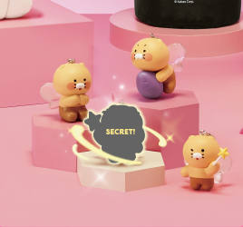 [KAKAO FRIENDS] X Hollys Ojing Chunsik Random Figure Keyring