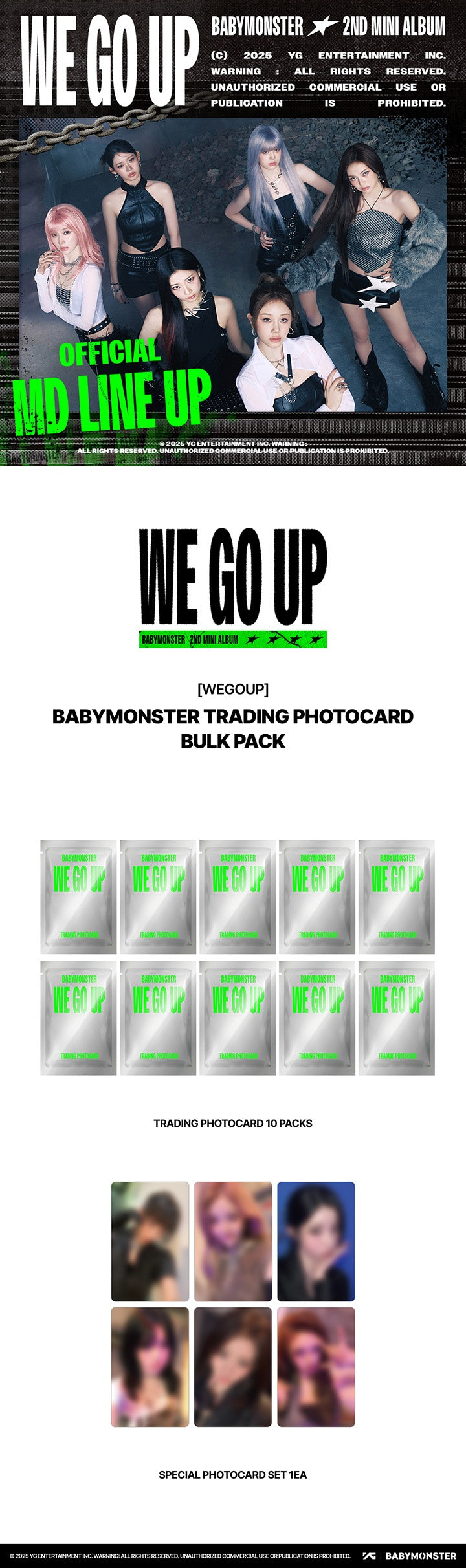 [BABYMONSTER] WE GO UP OFFICIAL MERCH