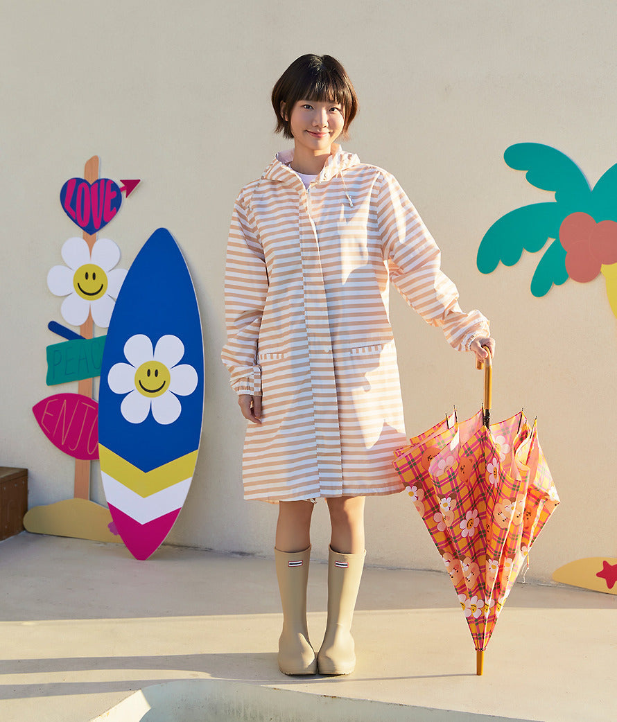WiggleWiggle x Kakao Friends Long Umbrella  Chunsik Checkered