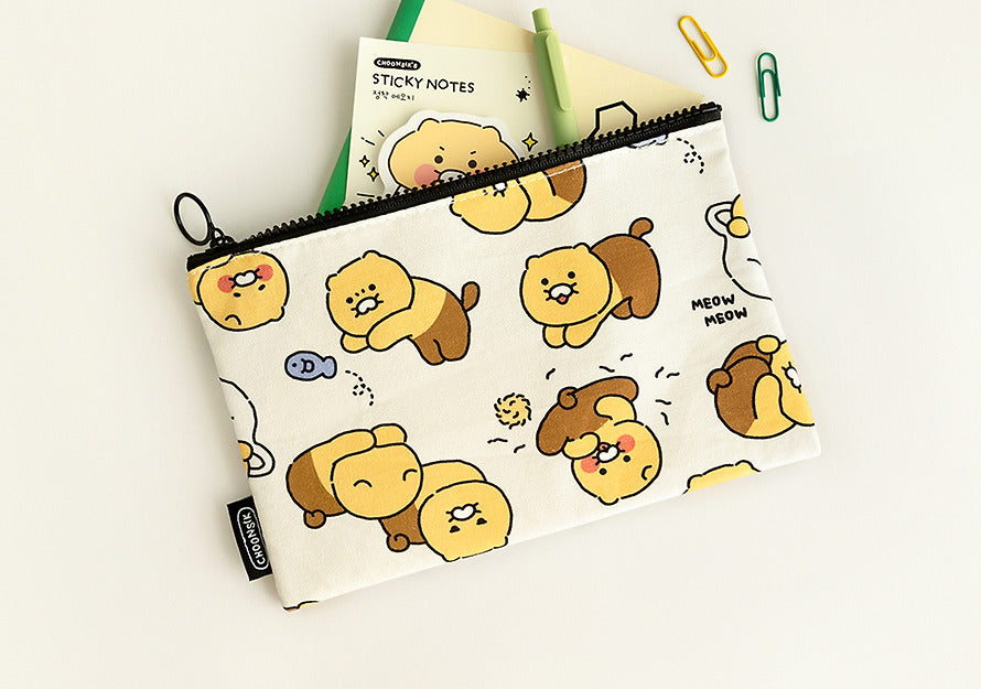 [KAKAO FRIENDS] choonsik ordinary pattern flat pouch m