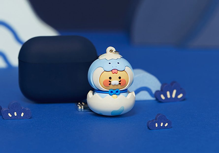 [KAKAO FRIENDS] blue snake costume figure keyring