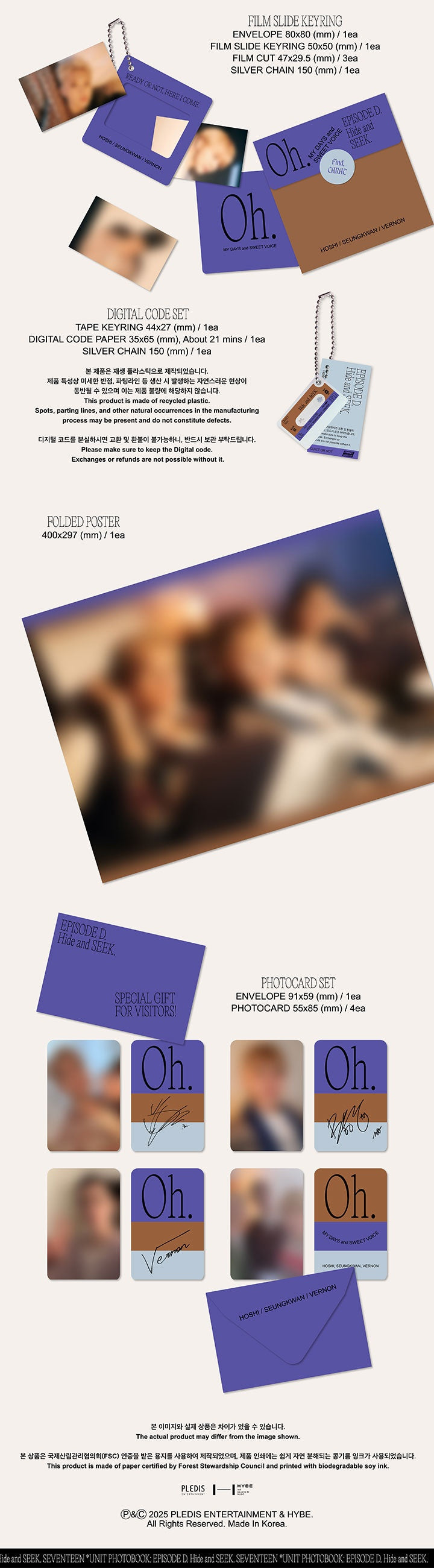 [SEVENTEEN]UNIT PHOTOBOOK ?˜EPISODE C,D' SET