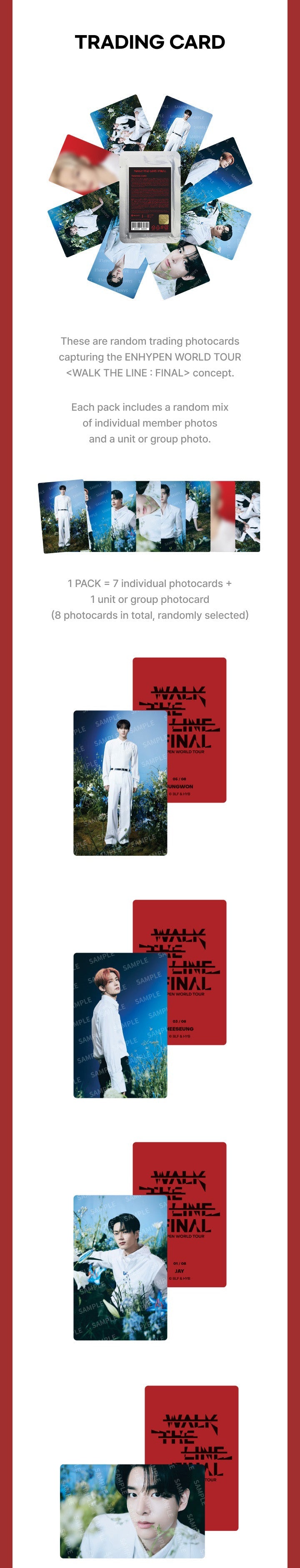 [ENHYPEN]  WORLD TOUR WALK THE LINE : FINAL Official MD Member.