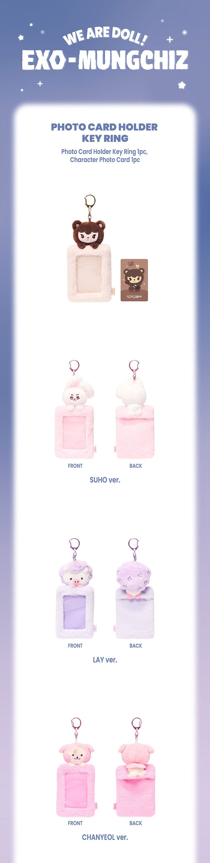 [EXO] CHARACTER Official MD(Member Ver.)