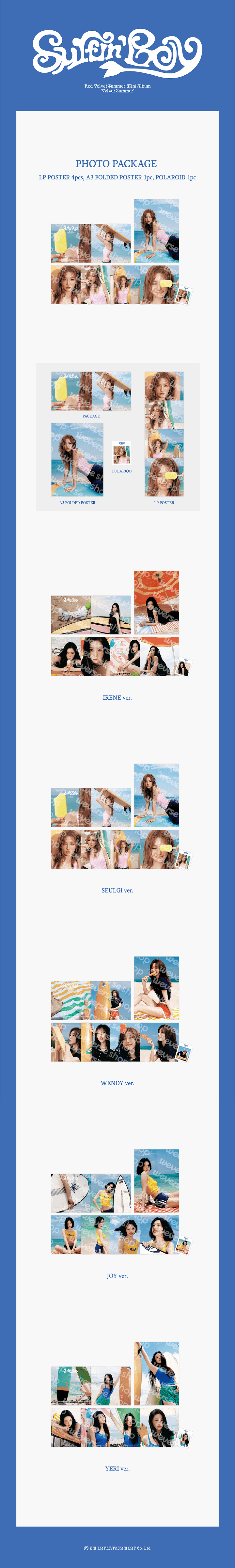 [RED VELVET]  Summer Mini Album Official MD(Member Ver.)