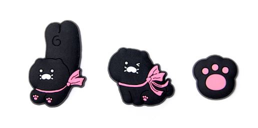 [KAKAO FRIENDS] Black Tumbler Set 887ml (Tumbler + Straw + 3 Deco Stamp Pads)