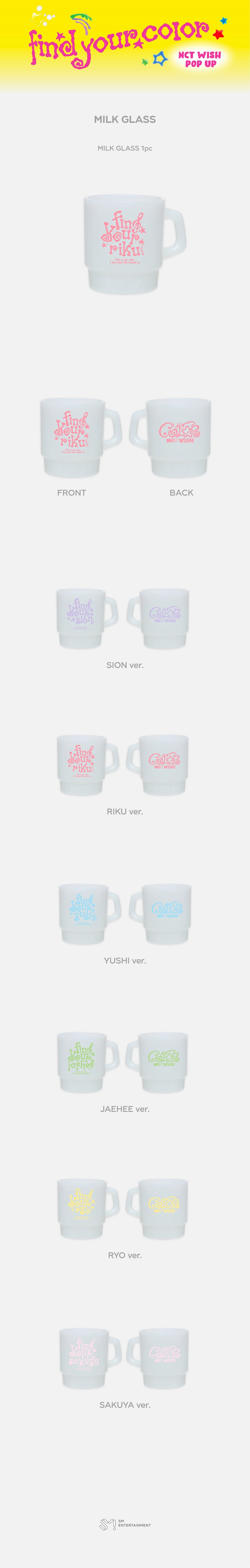 [NCT WISH] POP UP [FIND YOUR COLOR] OFFICIAL MD Member ver.