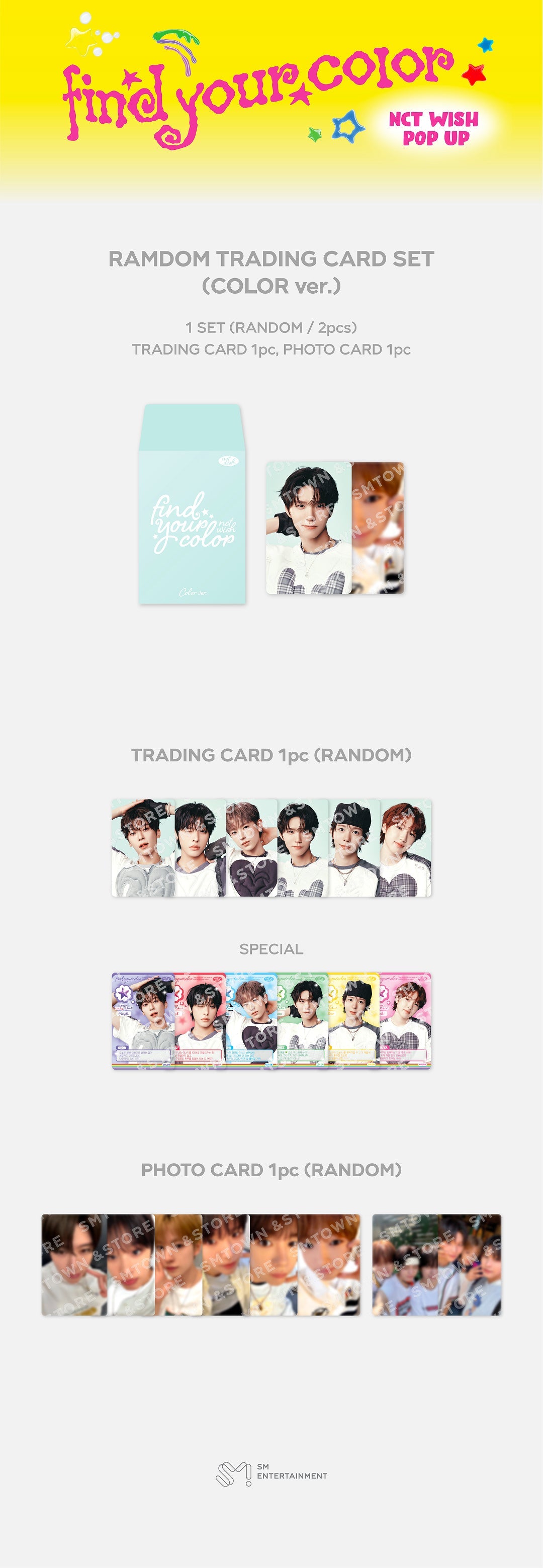 [NCT WISH] POP UP [FIND YOUR COLOR] OFFICIAL MD