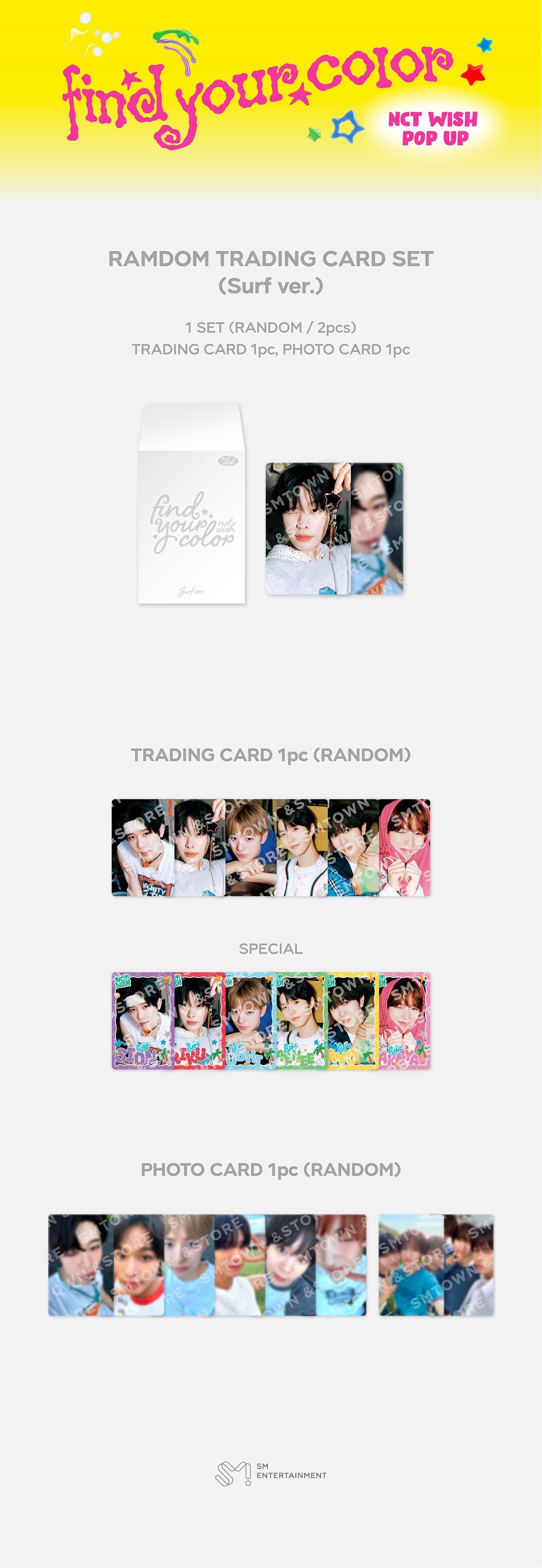 [NCT WISH] POP UP [FIND YOUR COLOR] OFFICIAL MD Member ver.
