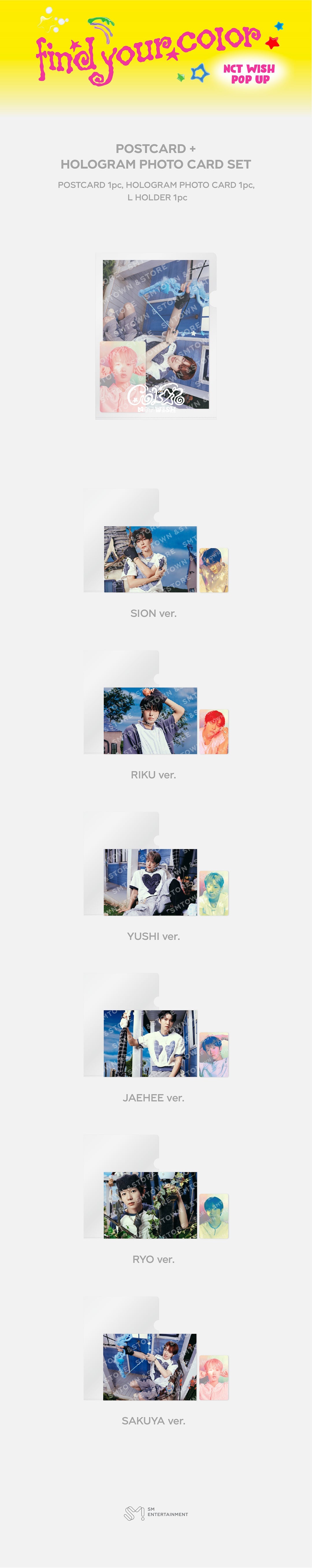 [NCT WISH] POP UP [FIND YOUR COLOR] OFFICIAL MD Member ver.