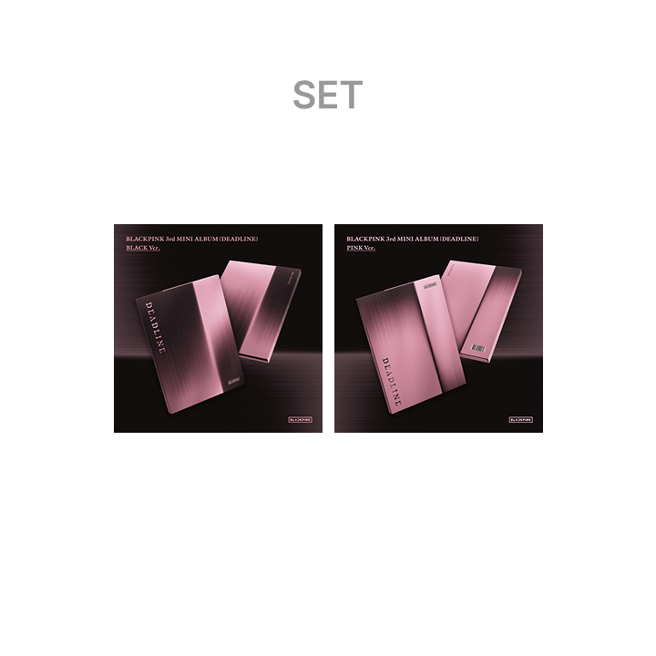 [BLACKPINK]3rd MINI ALBUM [DEADLINE] BLACK Ver. + PINK Ver. Set
