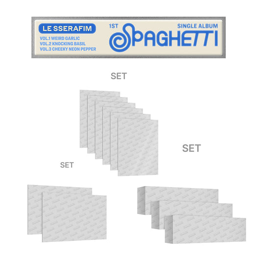 [LE SSERAFIM] 1st Single Album 'SPAGHETTI' Single CD SET