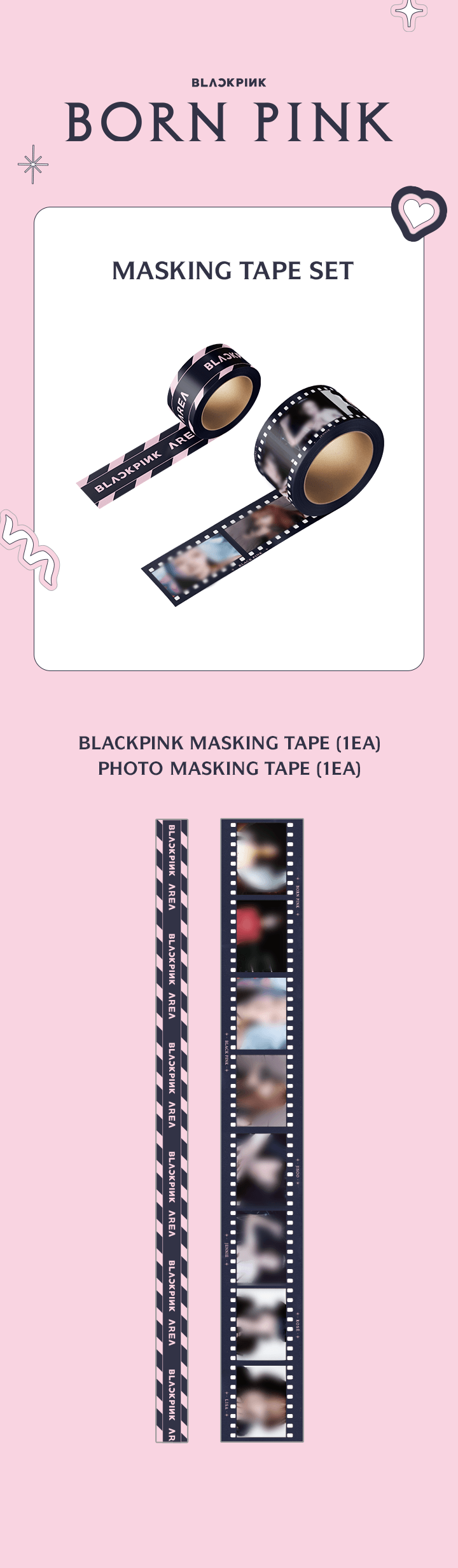 [BLACKPINK][BORNPINK]MASKING TAPE SET