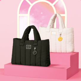 [KAKAO FRIENDS] X Hollys Ojing Chunsik Quilted Padding Bag