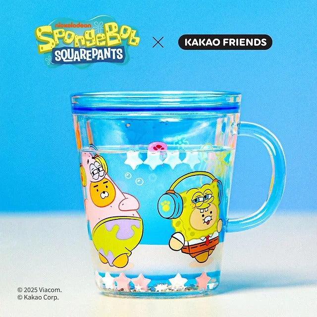 [Kakao Friends]SpongeBob x Kakao Friends Glitter Water Cup