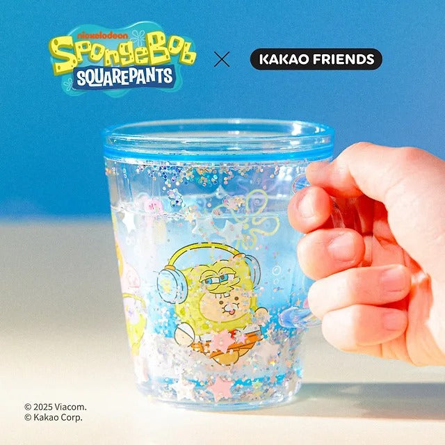 [Kakao Friends]SpongeBob x Kakao Friends Glitter Water Cup