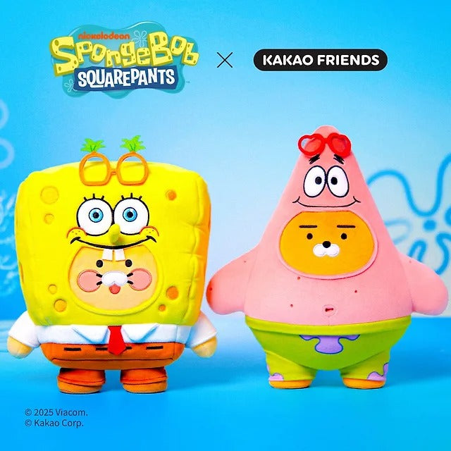 [Kakao Friends]SpongeBob X Kakao Friends Medium Dolls Ryan / Chunsik