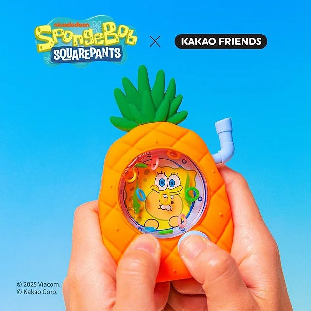 [Kakao Friends]SpongeBob x Kakao Friends Water Moving Figure Keyring
