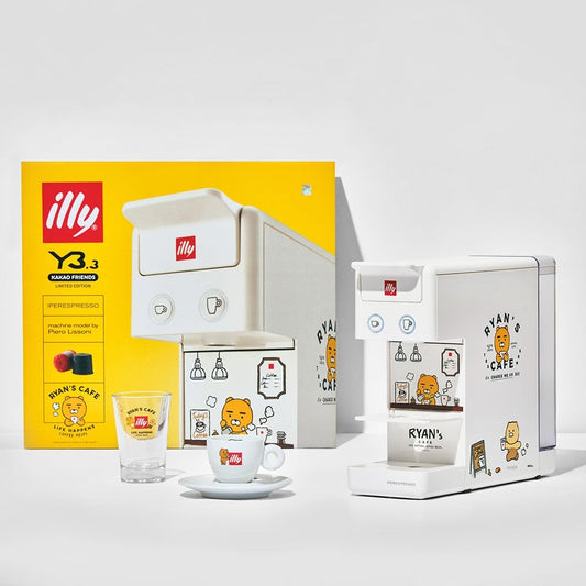 [KAKAO FRIENDS] X Illy Collaboration Espresso Machine Set Ryan Edition
