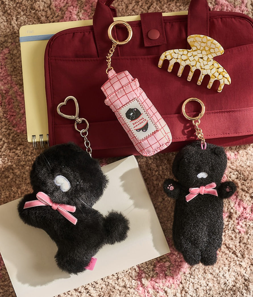 [KAKAO FRIENDS]Black Choonsik Lip Balm Case Keyring