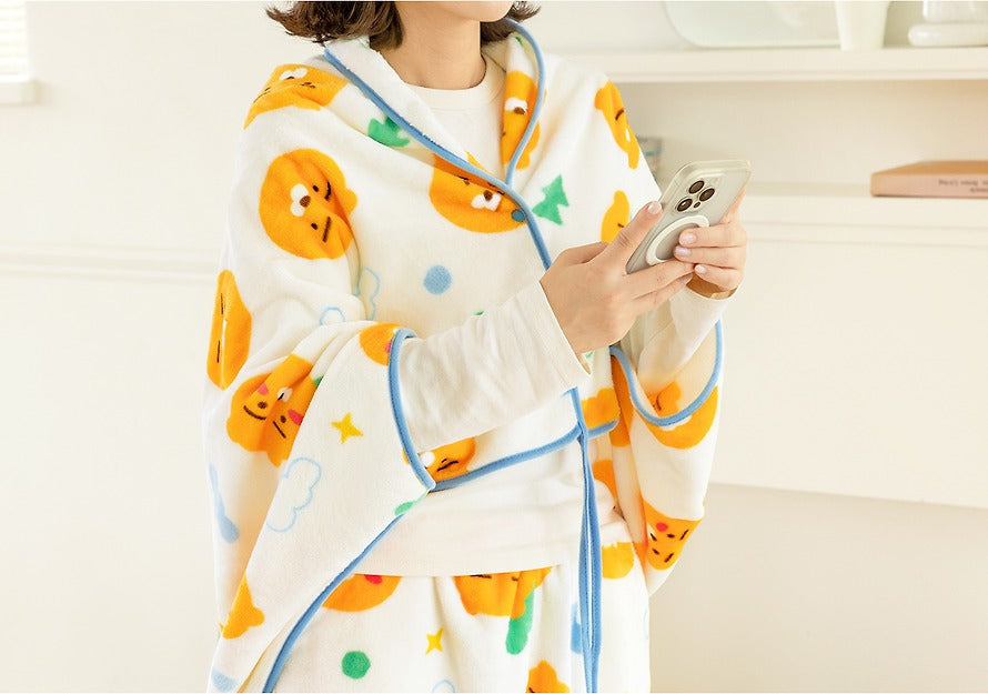 [KAKAO FRIENDS] Cozy Knee Blanket Chunsik/Ryan