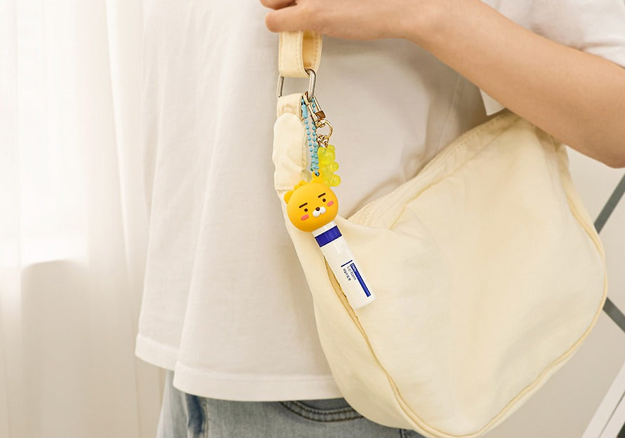 [KAKAO FRIENDS]Lip Balm Cap Keyring Chunsik,Ryan,Apeach