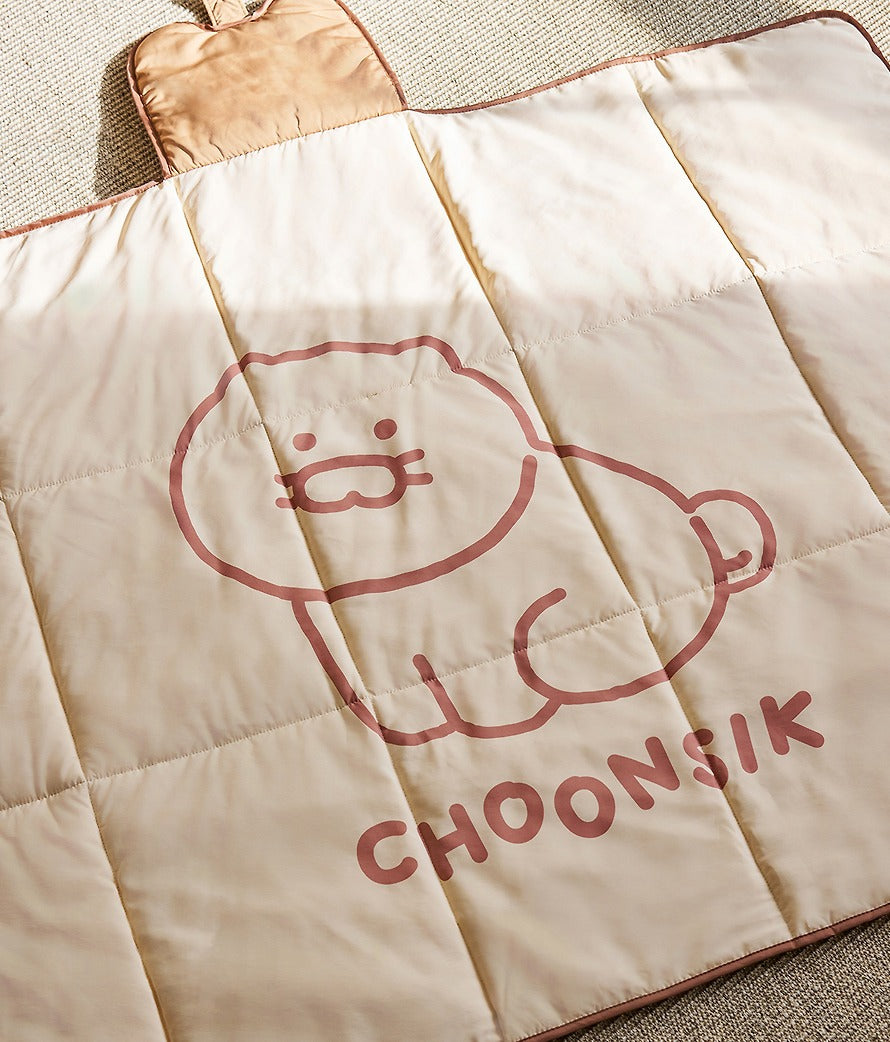 [KAKAO FRIENDS] Bread Foldable Quilted Blanket Chunsik