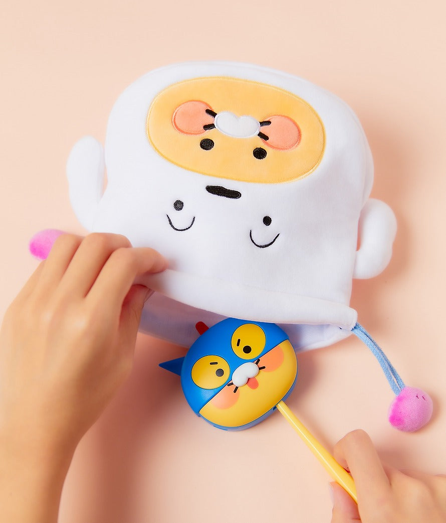 [KAKAO FRIENDS]Crayon Shin-chan x Kakao Friends Chunshik Shiro Face Pouch