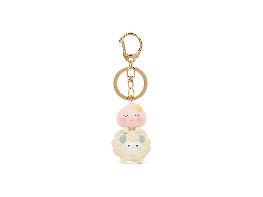 [KAKAO FRIENDS] Little Apeach & Baby Sheep Figure Keyring