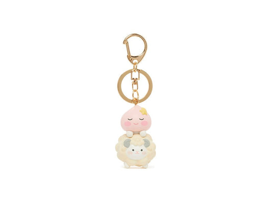 [KAKAO FRIENDS] Little Apeach & Baby Sheep Figure Keyring