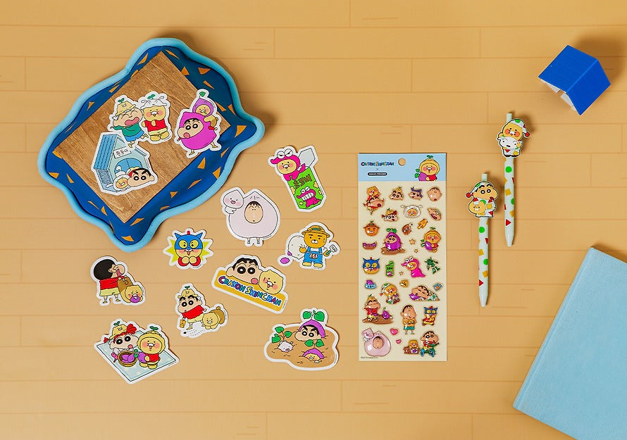 [KAKAO FRIENDS]Crayon Shin-chan x Kakao Friends 3D Puffy Sticker Sheet