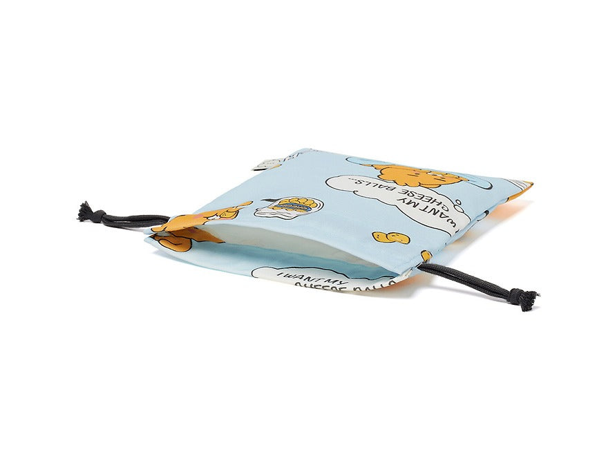 [KAKAO FRIENDS] Lazy Sunday Drawstring Pouch Ryan & Tube