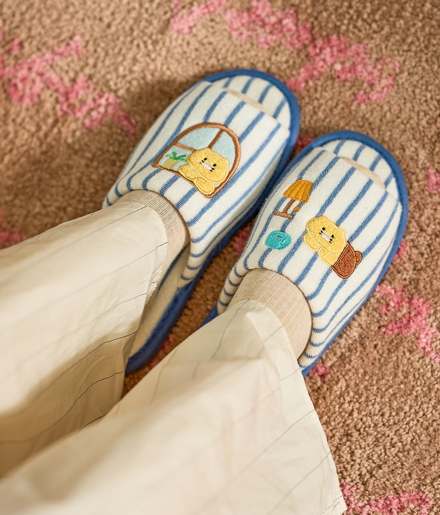 [KAKAO FRIENDS]FRIENDAY Terry Slippers Indoor Home Slippers Chunshik