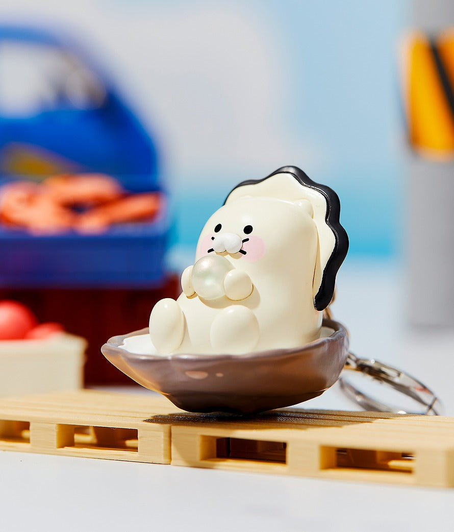[KAKAO FRIENDS]Choonsik Seafood Market Figure Keychain Collection 4 Types