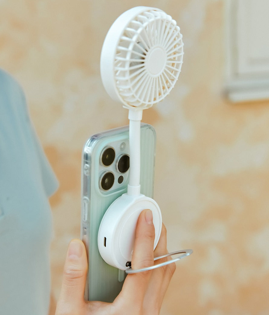 [KAKAO FRIENDS]Magnetic Handheld Fan Phone Holder Mini Fan Chunshik