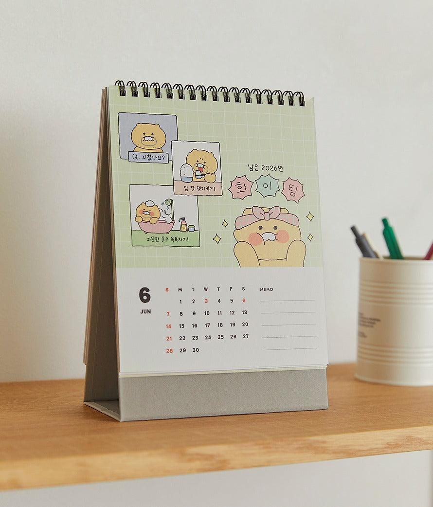 [KAKAO FRIENDS] 2026 Desk Calendar Chunsik