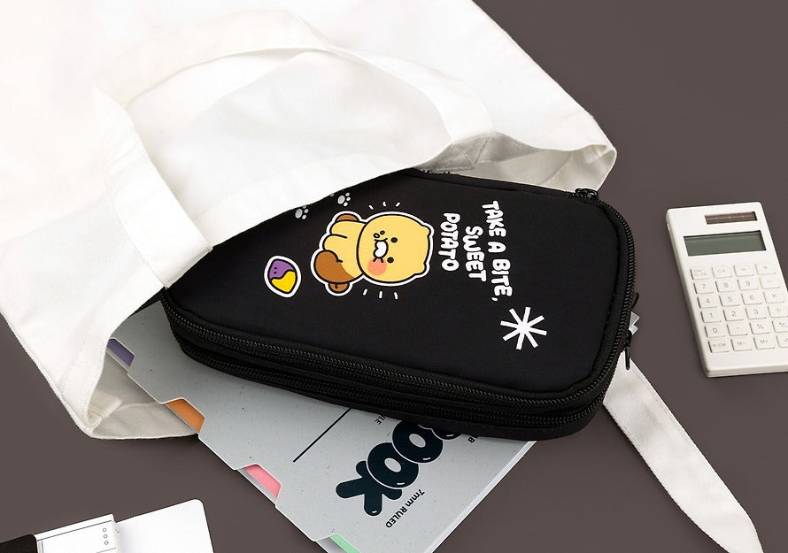 [KAKAO FRIENDS]Choonsik Momo Double Zipper Pencil Pouch