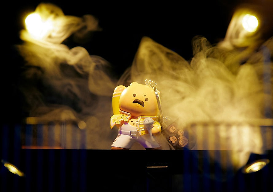 [KAKAO FRIENDS] QUEEN x Kakao Friends Freddie Mercury Plush Keyring Chunshik