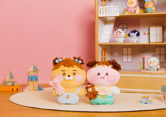 [KAKAO FRIENDS] Baby Dreaming Plush Doll Keychain (Ryan & Apeach)