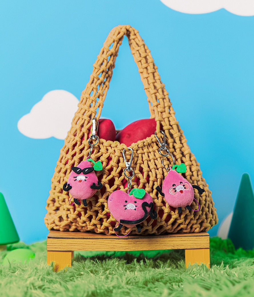 [KAKAO FRIENDS] Chunguma Mini Keyring Doll 3 Types (Smile, Hiccup, Heart)