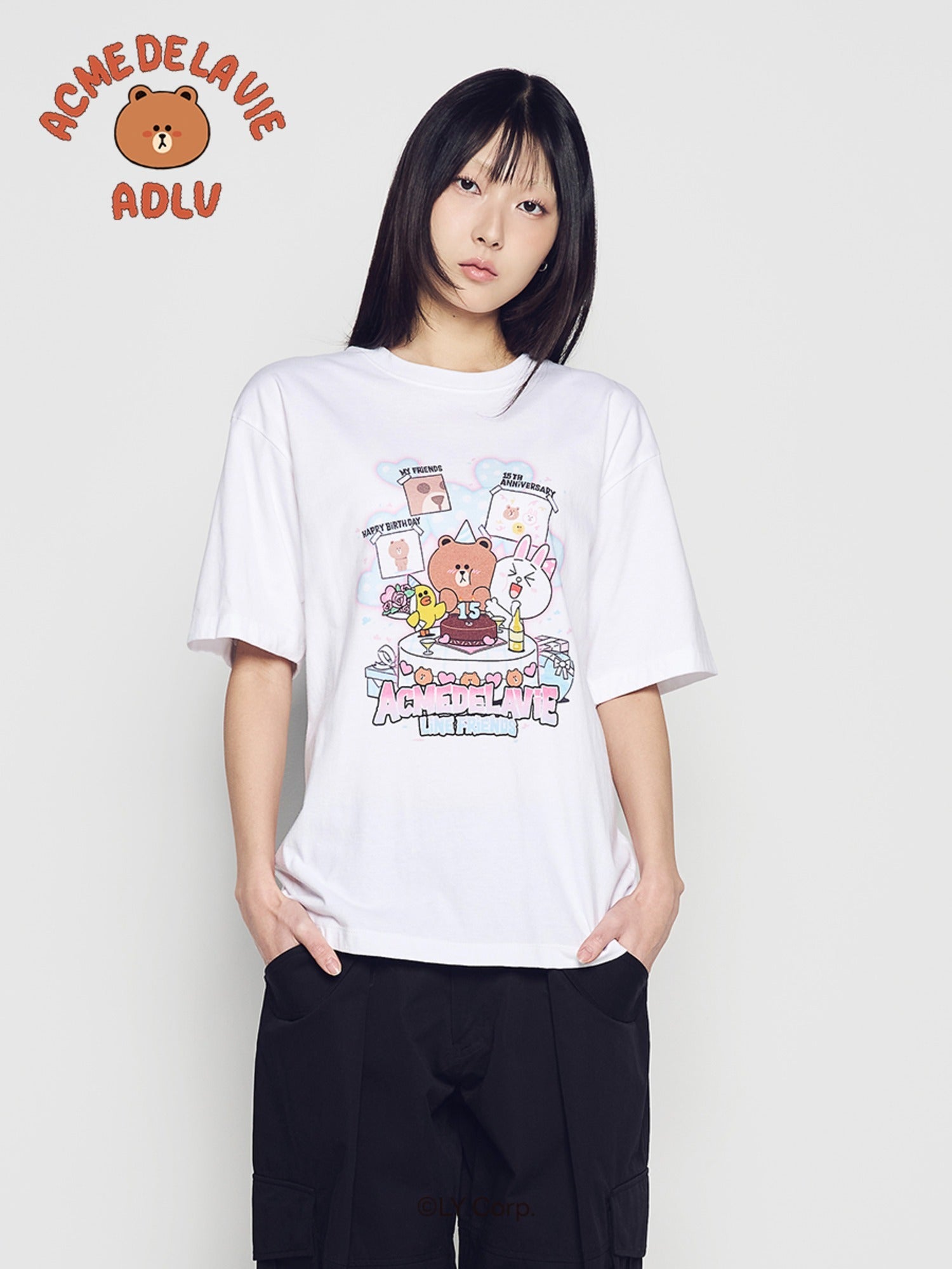 [LINE FRIEND]15TH PARTY LINE FRIENDS SHORT SLEEVE T-SHIRT