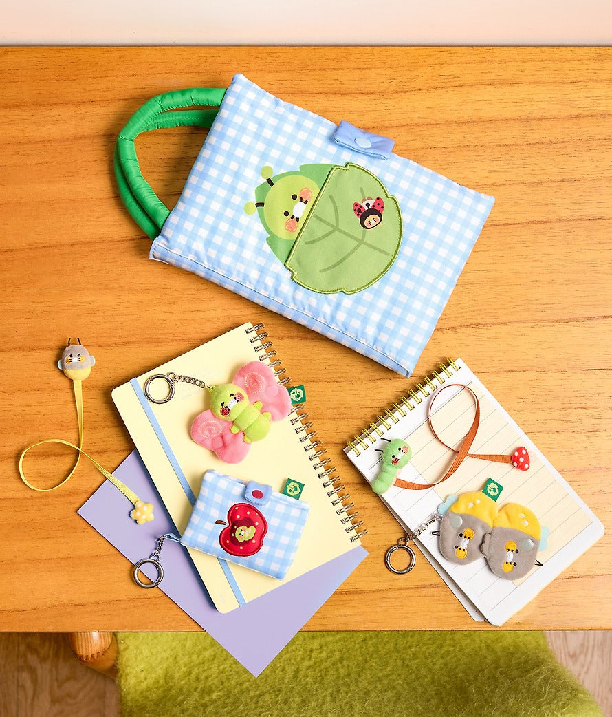 [KAKAO FRIENDS]Choonsik Book Cover Bag Cute Fabric Book Sleeve Kpop Character Organizer