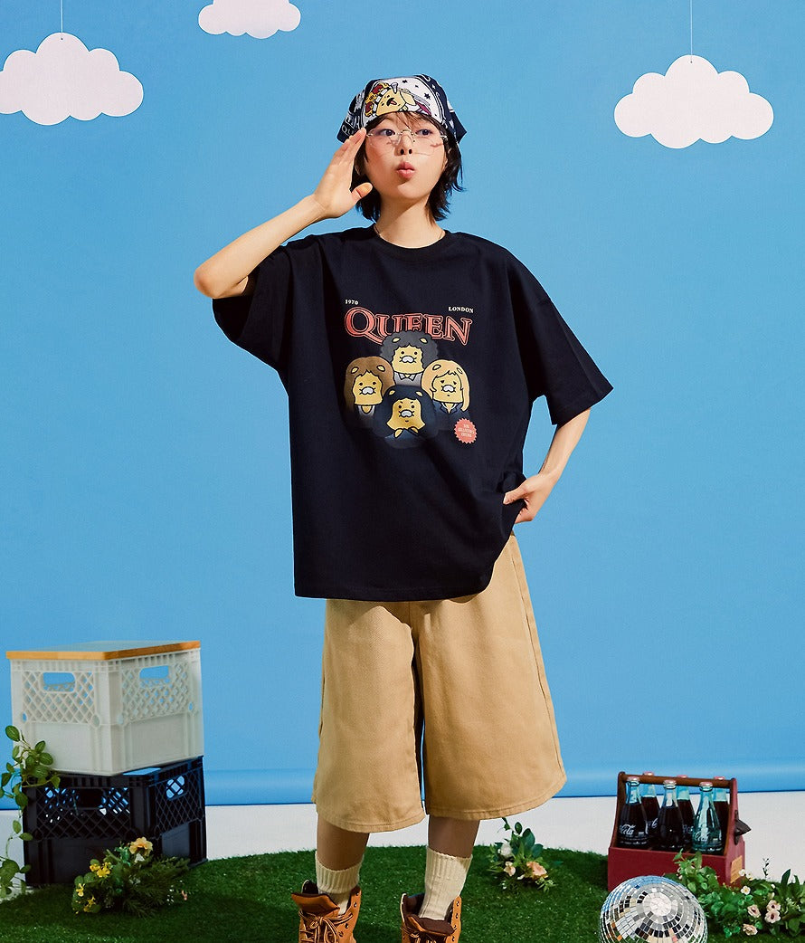 [KAKAO FRIENDS] QUEEN x Kakao Friends T-Shirt  Chunshik