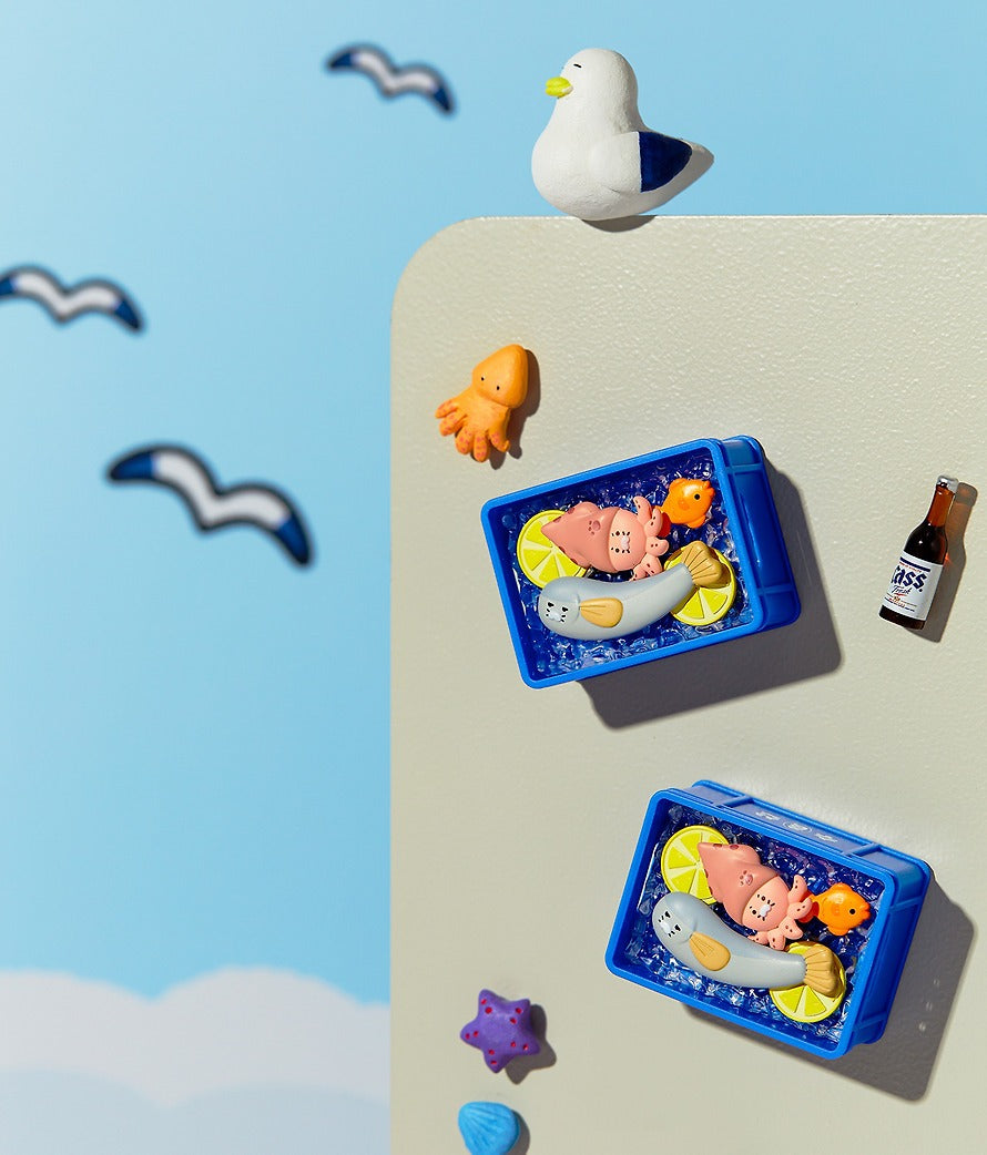 [KAKAO FRIENDS]Choonsik Seafood Market Magnet Bottle Opener Fridge Opener
