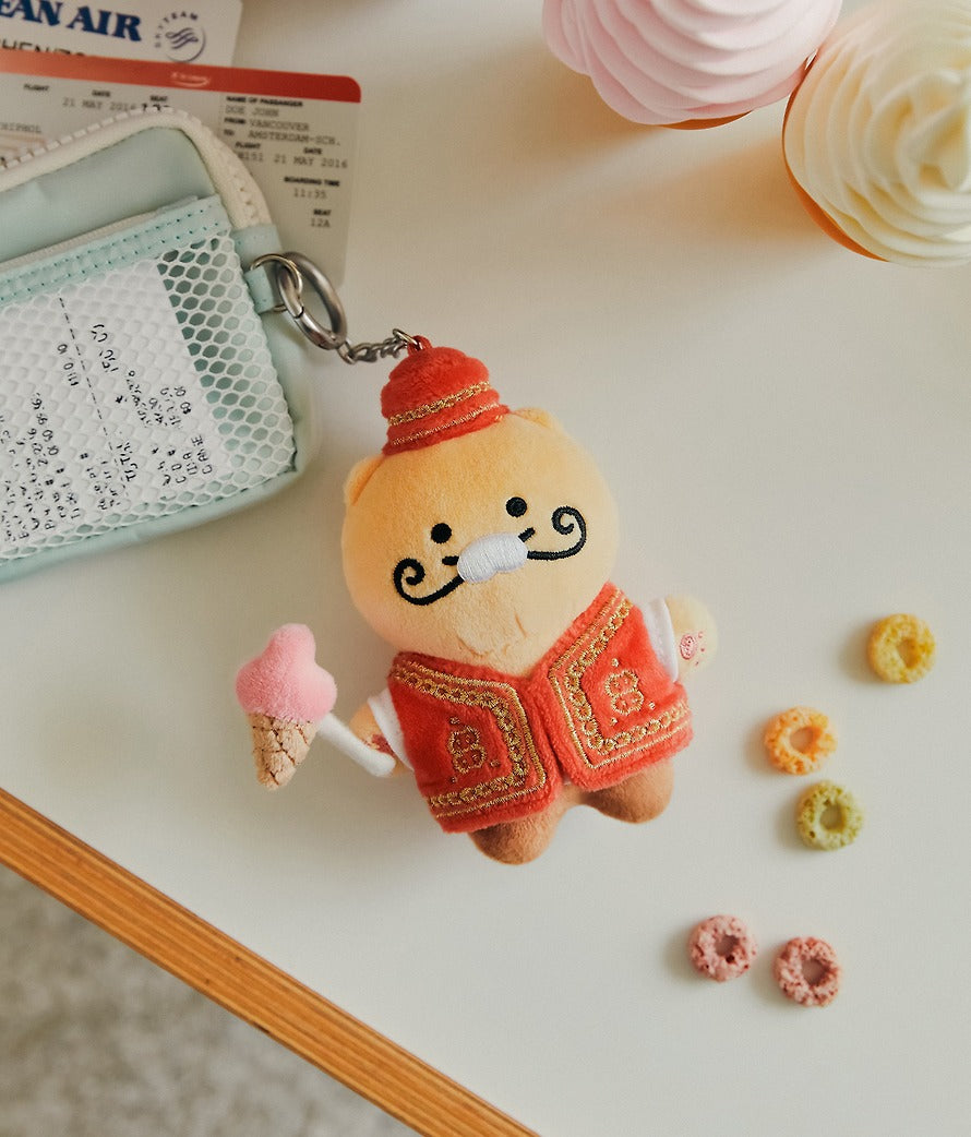 [KAKAO FRIENDS]Chunshik World Tour Plush Keyring Collection Global Series
