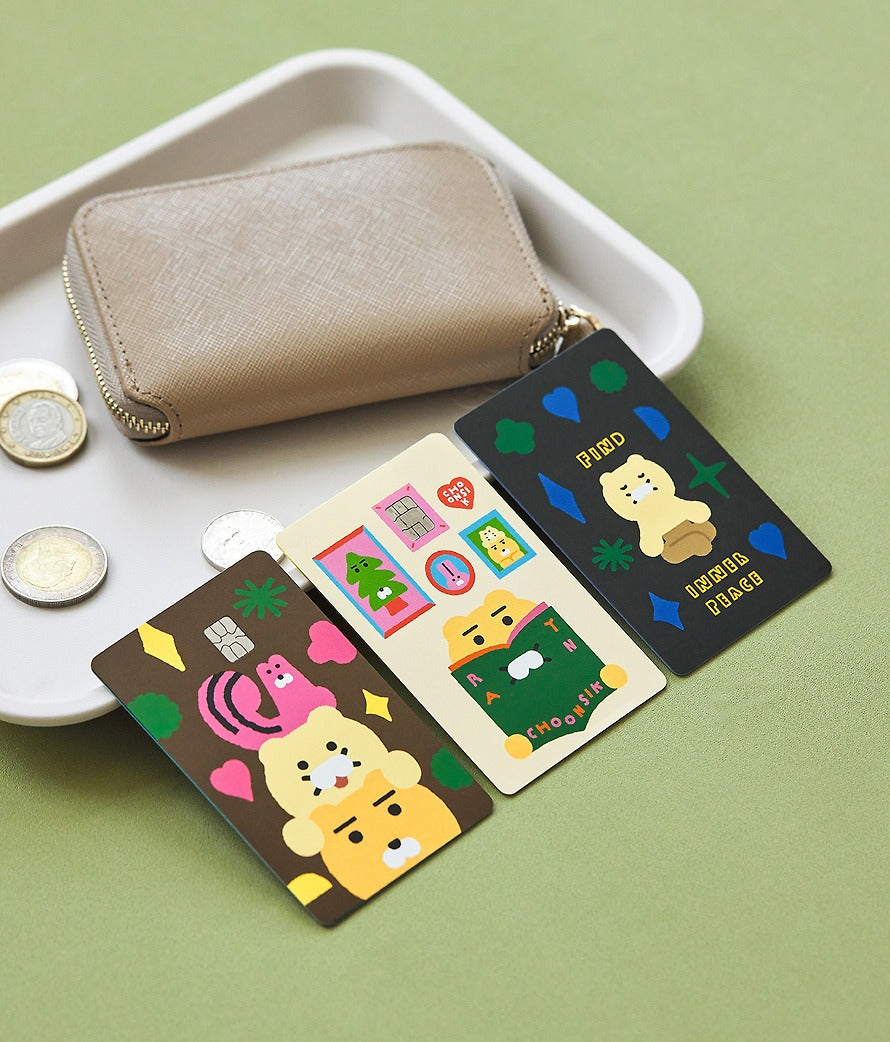 [KAKAO FRIENDS] Card Cover Sticker Set Ryan & Chunsik