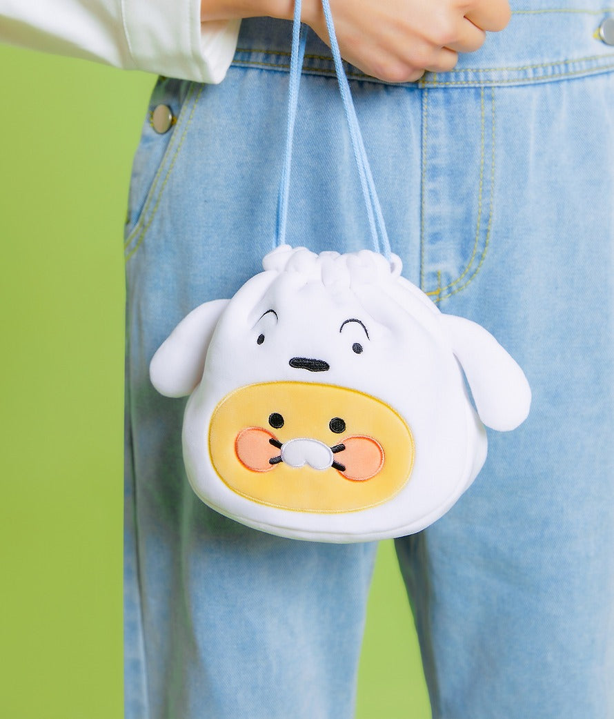 [KAKAO FRIENDS]Crayon Shin-chan x Kakao Friends Chunshik Shiro Face Pouch