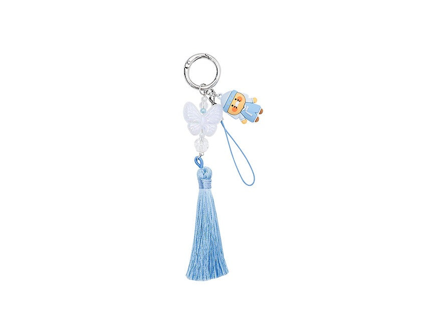 [KAKAO FRIENDS]Choonsik Figure Tassel Strap Keychain Korean Traditional Hanbok Keyring
